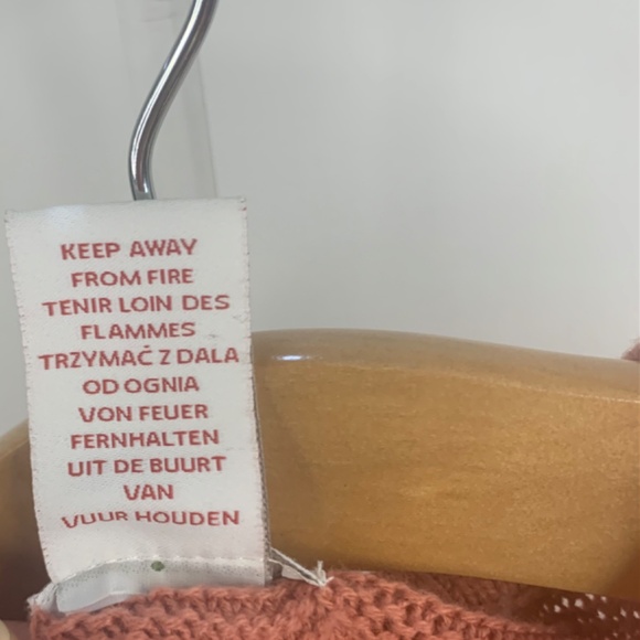 Girls Pink, cottagecore cable knit sweater dress, bow accent, boho balletcore - Picture 8 of 13